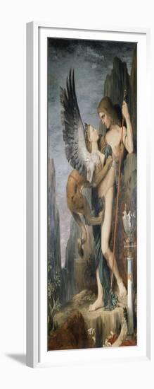 Oedipus and the Sphinx, 1864-Gustave Moreau-Framed Giclee Print