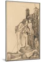 Oedipus and the Sphinx, 1891-Charles Ricketts-Mounted Giclee Print