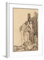 Oedipus and the Sphinx, 1891-Charles Ricketts-Framed Giclee Print
