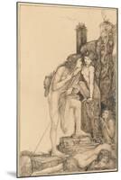 Oedipus and the Sphinx, 1891-Charles Ricketts-Mounted Giclee Print