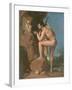 Oedipus and the Sphinx, C.1826-Jean-Auguste-Dominique Ingres-Framed Giclee Print