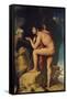Oedipus and the Sphinx-Jean-Auguste-Dominique Ingres-Framed Stretched Canvas