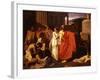 Oedipus, Blind after Plucking out his Eyes, with his Daughter Antigone-Ernest Hillemacher-Framed Giclee Print