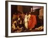 Oedipus, Blind after Plucking out his Eyes, with his Daughter Antigone-Ernest Hillemacher-Framed Giclee Print