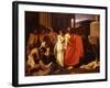 Oedipus, Blind after Plucking out his Eyes, with his Daughter Antigone-Ernest Hillemacher-Framed Giclee Print