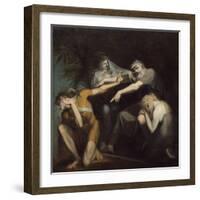 Oedipus Cursing His Son, Polynices, 1786-Henry Fuseli-Framed Giclee Print