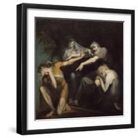 Oedipus Cursing His Son, Polynices, 1786-Henry Fuseli-Framed Giclee Print