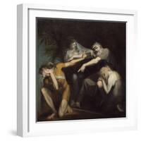 Oedipus Cursing His Son, Polynices, 1786-Henry Fuseli-Framed Giclee Print