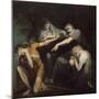 Oedipus Cursing His Son, Polynices, 1786-Henry Fuseli-Mounted Giclee Print