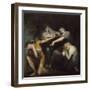 Oedipus Cursing His Son, Polynices, 1786-Henry Fuseli-Framed Premium Giclee Print