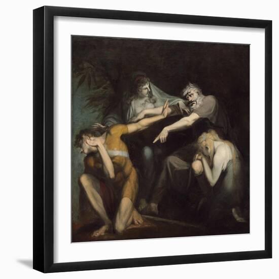 Oedipus Cursing His Son, Polynices, 1786-Henry Fuseli-Framed Premium Giclee Print