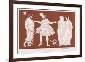 Oedipus Rex, Oedipus Realises the Horror of the Crimes He Has Unwittingly Committed-null-Framed Art Print