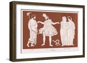 Oedipus Rex, Oedipus Realises the Horror of the Crimes He Has Unwittingly Committed-null-Framed Art Print