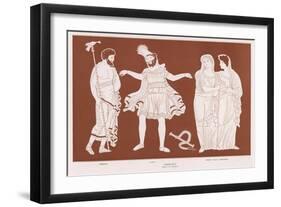 Oedipus Rex, Oedipus Realises the Horror of the Crimes He Has Unwittingly Committed-null-Framed Art Print