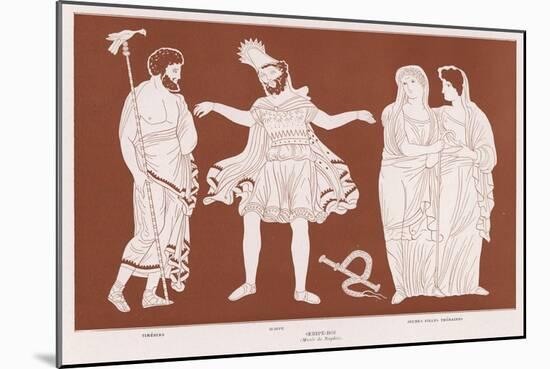 Oedipus Rex, Oedipus Realises the Horror of the Crimes He Has Unwittingly Committed-null-Mounted Art Print