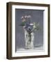 Oeillets et clématites dans un vase de cristal-Edouard Manet-Framed Giclee Print