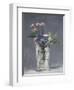 Oeillets et clématites dans un vase de cristal-Edouard Manet-Framed Giclee Print