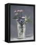 Oeillets et clématites dans un vase de cristal-Edouard Manet-Framed Stretched Canvas