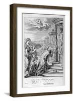 Oeneus, King of Calydon, Having Neglected Diana in a Sacrifice Is Punished for His Impiety, 1655-Michel de Marolles-Framed Giclee Print