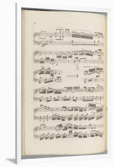 Oeuvre dernier et posthume...Deux sonates pour forte piano avec accompagnement de violon et basse-Jan Ladislav Dussek-Framed Giclee Print