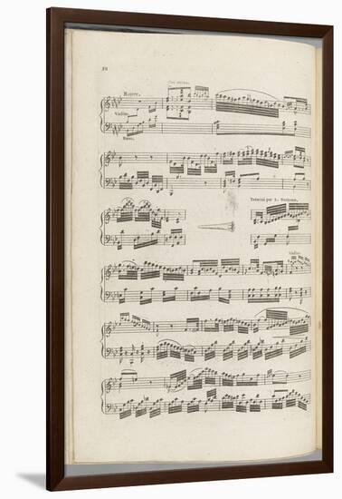 Oeuvre dernier et posthume...Deux sonates pour forte piano avec accompagnement de violon et basse-Jan Ladislav Dussek-Framed Giclee Print