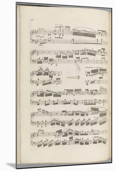 Oeuvre dernier et posthume...Deux sonates pour forte piano avec accompagnement de violon et basse-Jan Ladislav Dussek-Mounted Giclee Print