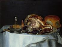 Still Life with Meat and Bread (Pair of 78161)-George, of Chichester Smith-Framed Premium Giclee Print