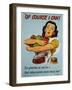 Of Course I Can! War Production Poster-Dick Williams-Framed Giclee Print