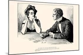 Of Course You Can Tell Fortunes With Cards-Charles Dana Gibson-Mounted Art Print