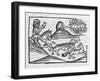 "Of the Fox and the Cat" Illustration to Caxton's 1484 Edition of Aesop's Fables-null-Framed Art Print