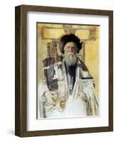 Of the High Priests Tribe-Isidor Kaufmann-Framed Art Print