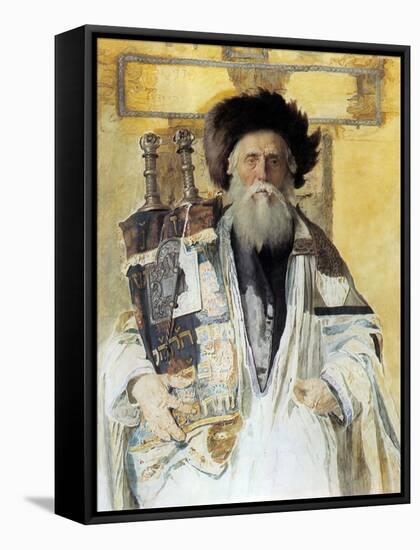 Of the High Priests Tribe-Isidor Kaufmann-Framed Stretched Canvas
