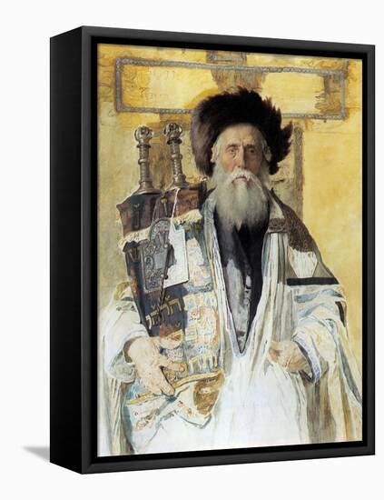 Of the High Priests Tribe-Isidor Kaufmann-Framed Stretched Canvas