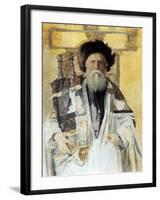 Of the High Priests Tribe-Isidor Kaufmann-Framed Art Print