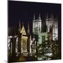 Of Westminster Abbey, Illuminated, at Night, London, England, Great Britain-Rainer Mirau-Mounted Photographic Print