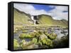 Ofaerufoss Waterfall, Eldgja, Iceland-Michele Falzone-Framed Stretched Canvas