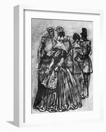 Off Duty, 19th Century-Constantin Guys-Framed Giclee Print