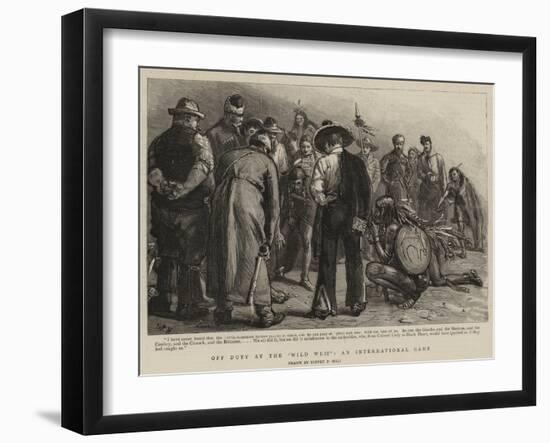 Off Duty at the Wild West, an International Game-Sydney Prior Hall-Framed Giclee Print