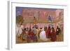 Off for the Honeymoon, 1918-25 (Oil on Particle Board)-Pedro Figari-Framed Giclee Print