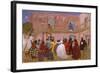 Off for the Honeymoon, 1918-25 (Oil on Particle Board)-Pedro Figari-Framed Giclee Print