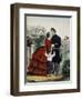 Off For the War-Currier & Ives-Framed Giclee Print