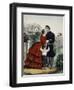 Off For the War-Currier & Ives-Framed Giclee Print