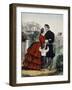 Off For the War-Currier & Ives-Framed Giclee Print