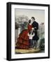 Off For the War-Currier & Ives-Framed Giclee Print