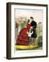 Off for the War-Currier & Ives-Framed Giclee Print