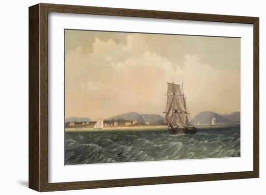 Off Mt. Desert Island, Maine, 1850-Fitz Henry Lane-Framed Giclee Print