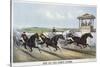 Off on the First Score-Currier & Ives-Stretched Canvas