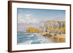 Off the Coast of Guernsey-John Brett-Framed Giclee Print