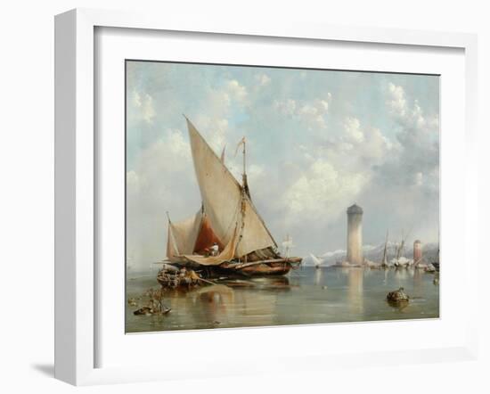 Off the Coast of Leghorn, 1848-Edward William Cooke-Framed Giclee Print
