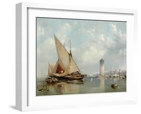 Off the Coast of Leghorn, 1848-Edward William Cooke-Framed Giclee Print